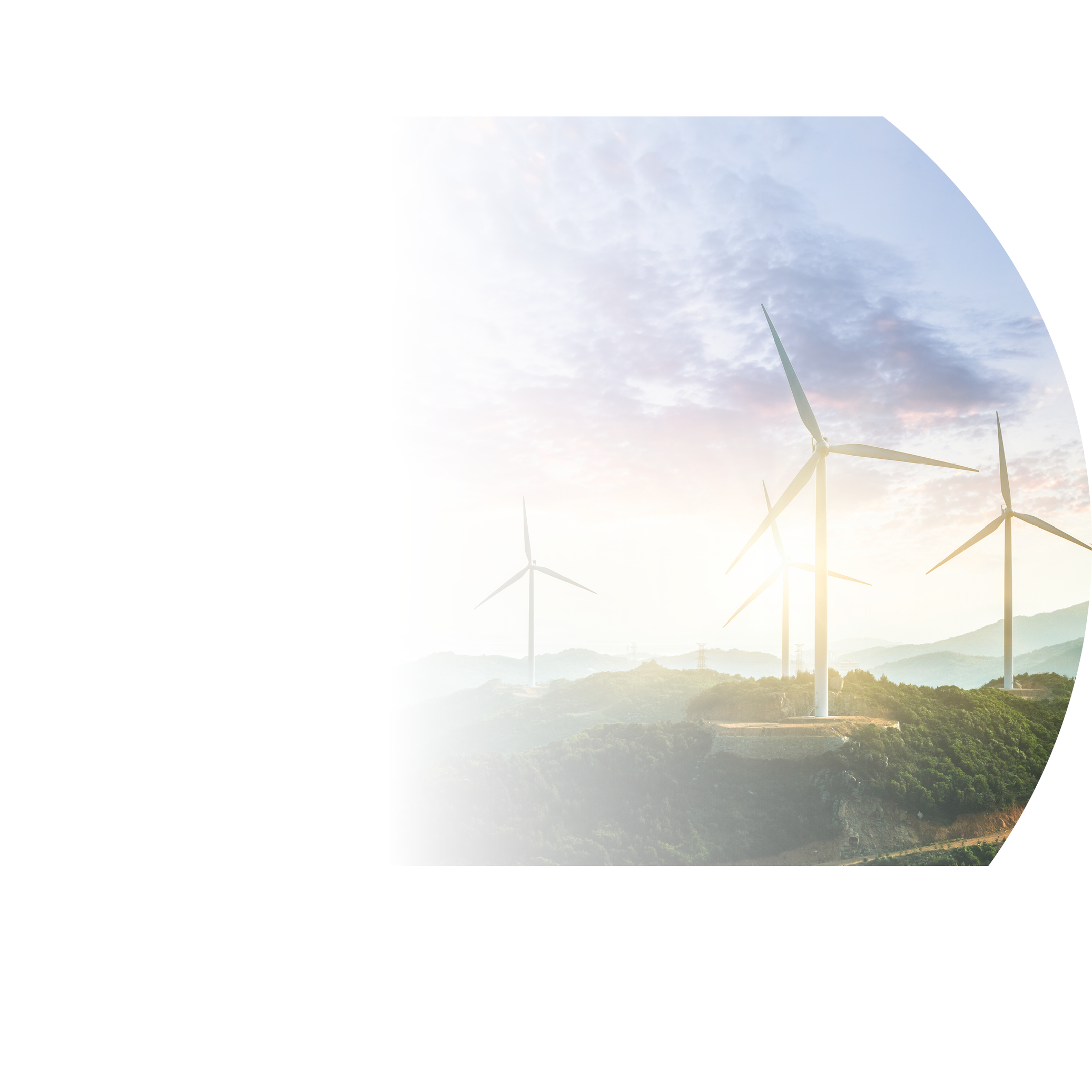 Wind Turbine sin sunset, china 