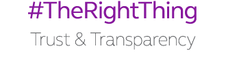 #TheRightThing Trust & Transparency