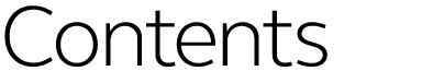 Contents