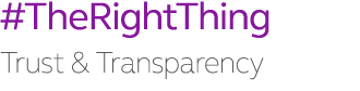 #TheRightThing Trust & Transparency